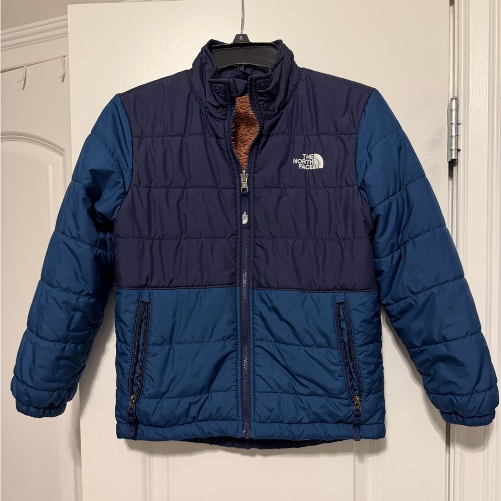 Boys North Face Mount Chimbo Full-Zip Reversible Jacket Size 10/12